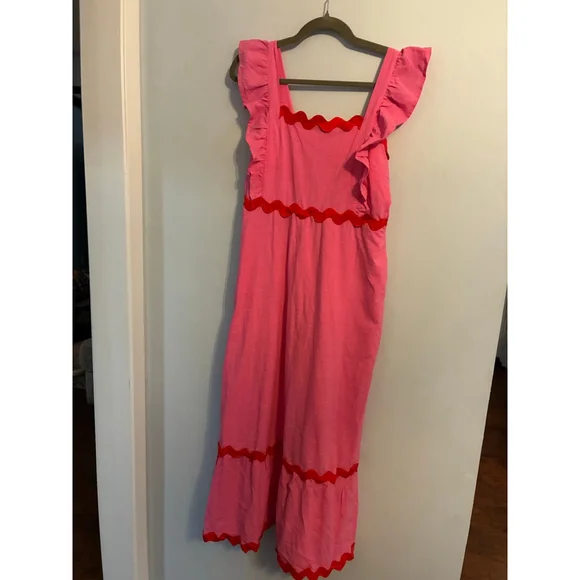 NWT Zesica Pink Sundress Size Medium - Picture 3 of 10